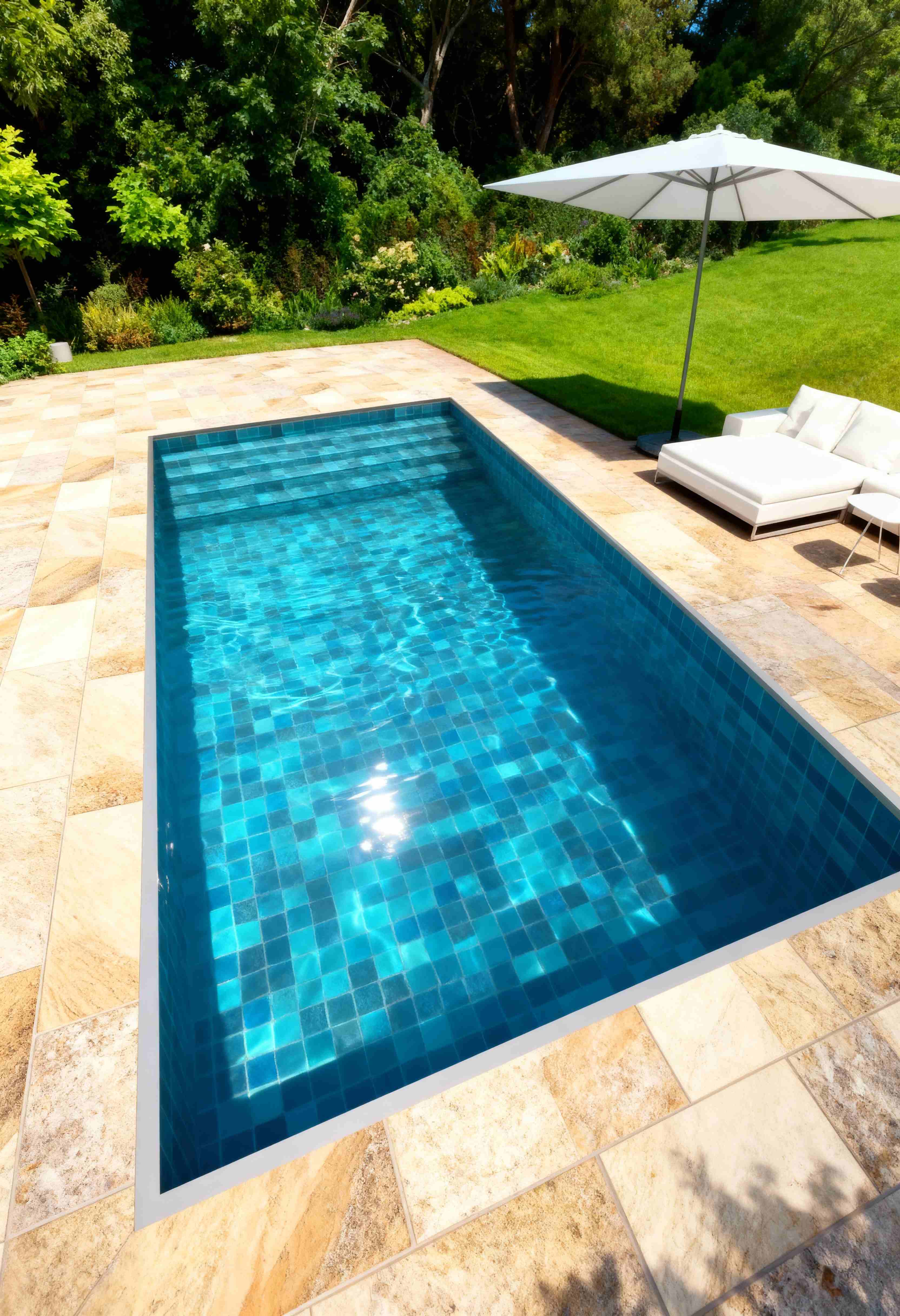 Piscina com Revestimento Premium